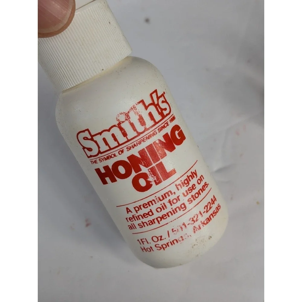 NIB🚨Smith's Tri-Hone Vintage 3-Stone Sharpening System w/ Honing Oil 6